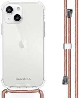 Imoshion Backcover met koord voor de Apple iPhone 13 - Rosé Goud Transparant