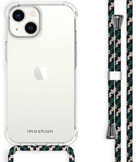Imoshion Backcover met koord voor de Apple iPhone 14 - Green Multi Color Transparant - 6.06
