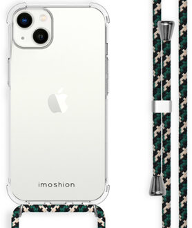 Imoshion Backcover met koord voor de Apple iPhone 14 Plus - Green Multi Color Transparant - 6.7