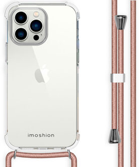 Imoshion Backcover met koord voor de Apple iPhone 14 Pro Max - Rosé Goud Transparant - 6.7