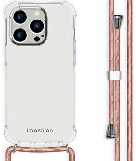 Imoshion Backcover met koord voor de Apple iPhone 14 Pro - Rosé Goud Transparant - 6.1