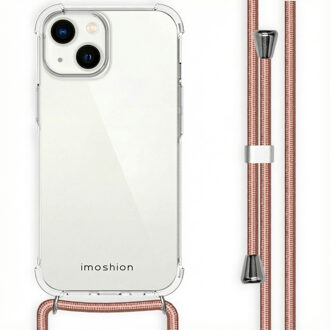 Imoshion Backcover met koord voor de Apple iPhone 14 - Rosé Goud Transparant - 6.06