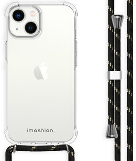 Imoshion Backcover met koord voor de Apple iPhone 14 - Zwart & Goud Transparant - 6.06