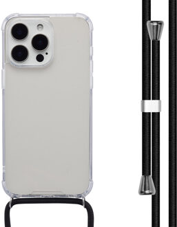 Imoshion Backcover met koord voor de Apple iPhone 15 Pro Max - Zwart Transparant