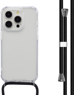 Imoshion Backcover met koord voor de Apple iPhone 15 Pro - Zwart Transparant