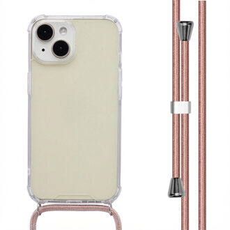 Imoshion Backcover met koord voor de Apple iPhone 15 - Rose Gold Transparant