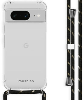 Imoshion Backcover met koord voor de Google Pixel 8 - Zwart & Goud