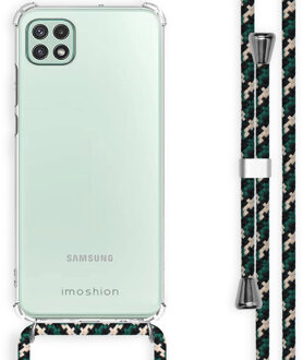 Imoshion Backcover met koord voor de Samsung Galaxy A22 (5G) - Green Multi Color Transparant