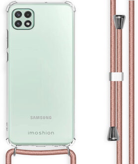 Imoshion Backcover met koord voor de Samsung Galaxy A22 (5G) - Rosé Goud Transparant