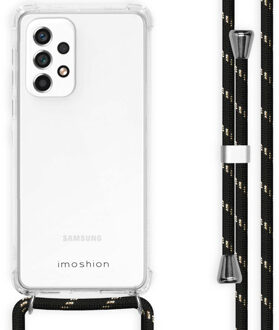 Imoshion Backcover met koord voor de Samsung Galaxy A33 - Zwart & Goud Transparant