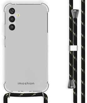 Imoshion Backcover met koord voor de Samsung Galaxy A34 (5G) - Zwart & Goud Transparant