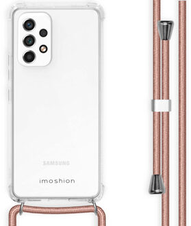 Imoshion Backcover met koord voor de Samsung Galaxy A53 - Rosé Goud Transparant
