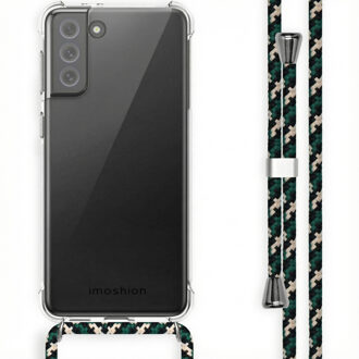 Imoshion Backcover met koord voor de Samsung Galaxy S21 FE - Green Multi Color Transparant