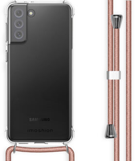 Imoshion Backcover met koord voor de Samsung Galaxy S21 FE - Rosé Goud Transparant
