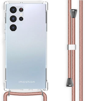 Imoshion Backcover met koord voor de Samsung Galaxy S22 Ultra - Rosé Goud Transparant