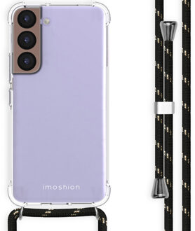 Imoshion Backcover met koord voor de Samsung Galaxy S22 - Zwart & Goud Transparant