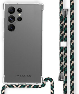 Imoshion Backcover met koord voor de Samsung Galaxy S23 Ultra - Green Multi Color Transparant