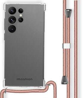 Imoshion Backcover met koord voor de Samsung Galaxy S23 Ultra - Rosé Goud Transparant