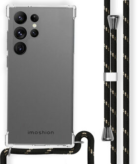 Imoshion Backcover met koord voor de Samsung Galaxy S23 Ultra - Zwart & Goud Transparant