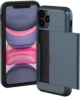 Imoshion Backcover met pasjeshouder voor de Apple iPhone 11 Pro - Donkerblauw