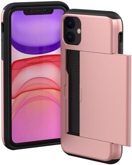 Imoshion Backcover met pasjeshouder voor de Apple iPhone 11 - Rosé Goud