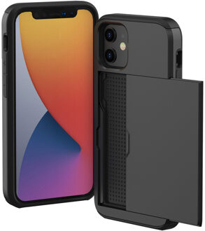 Imoshion Backcover met pasjeshouder voor de Apple iPhone 12 Mini - Zwart