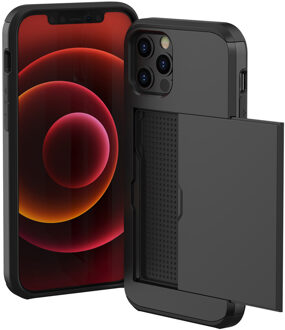 Imoshion Backcover met pasjeshouder voor de Apple iPhone 12 Pro Max - Zwart