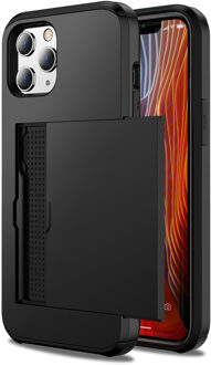 Imoshion Backcover met pasjeshouder voor de Apple iPhone 12 (Pro) - Zwart