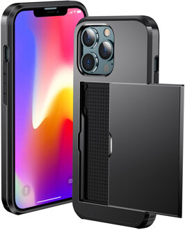 Imoshion Backcover met pasjeshouder voor de Apple iPhone 13 Pro Max - Zwart