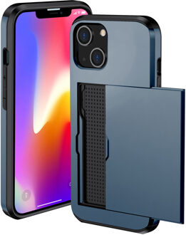 Imoshion Backcover met pasjeshouder voor de Apple iPhone 14 - Donkerblauw