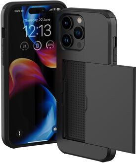 Imoshion Backcover met pasjeshouder voor de Apple iPhone 15 Pro Max - Zwart