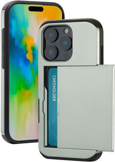 Imoshion Backcover met pasjeshouder voor de Apple iPhone 16 Pro - Groen