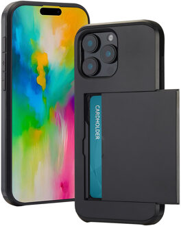 Imoshion Backcover met pasjeshouder voor de Apple iPhone 16 Pro Max - Zwart