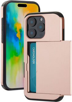 Imoshion Backcover met pasjeshouder voor de Apple iPhone 16 Pro - Rosé Goud