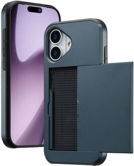 Imoshion Backcover met pasjeshouder voor de Apple iPhone 17 - Donkerblauw