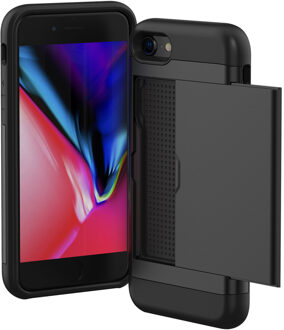 Imoshion Backcover met pasjeshouder voor de Apple iPhone SE (2022 / 2020) / 8 / 7 - Zwart