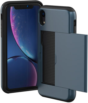 Imoshion Backcover met pasjeshouder voor de Apple iPhone Xr - Donkerblauw
