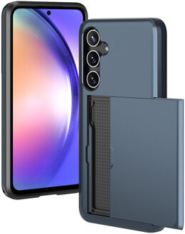 Imoshion Backcover met pasjeshouder voor de Samsung Galaxy A55 - Donkerblauw
