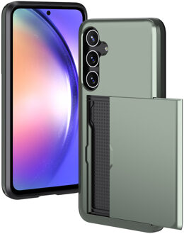 Imoshion Backcover met pasjeshouder voor de Samsung Galaxy A55 - Donkergroen