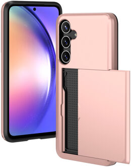 Imoshion Backcover met pasjeshouder voor de Samsung Galaxy A55 - Rosé Goud