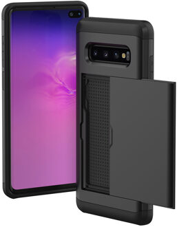 Imoshion Backcover met pasjeshouder voor de Samsung Galaxy S10 Plus - Zwart