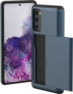Imoshion Backcover met pasjeshouder voor de Samsung Galaxy S20 FE - Donkerblauw