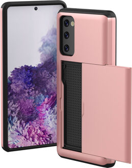 Imoshion Backcover met pasjeshouder voor de Samsung Galaxy S20 FE - Rosé Goud