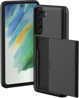 Imoshion Backcover met pasjeshouder voor de Samsung Galaxy S21 FE - Zwart