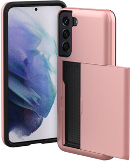 Imoshion Backcover met pasjeshouder voor de Samsung Galaxy S21 - Rosé Goud