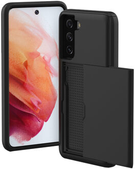 Imoshion Backcover met pasjeshouder voor de Samsung Galaxy S21 - Zwart