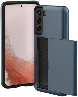 Imoshion Backcover met pasjeshouder voor de Samsung Galaxy S22 - Donkerblauw