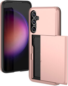 Imoshion Backcover met pasjeshouder voor de Samsung Galaxy S23 FE - Rosé Goud