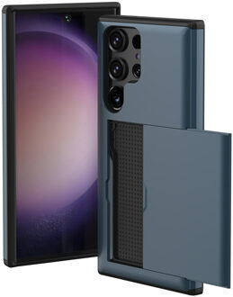 Imoshion Backcover met pasjeshouder voor de Samsung Galaxy S23 Ultra - Donkerblauw