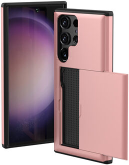 Imoshion Backcover met pasjeshouder voor de Samsung Galaxy S23 Ultra - Rosé Goud